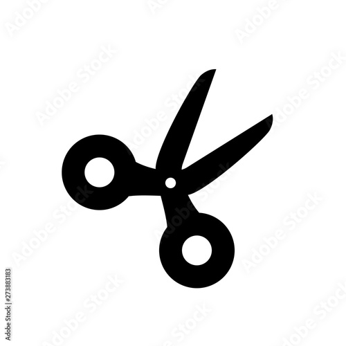 scissors flat vector icon