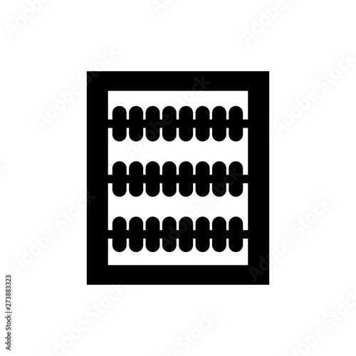 abacus flat vector icon