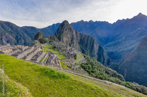 Machu Picchu, a UNESCO World Heritage 15th-century Historic Site, Located in the Cusco region of Peru