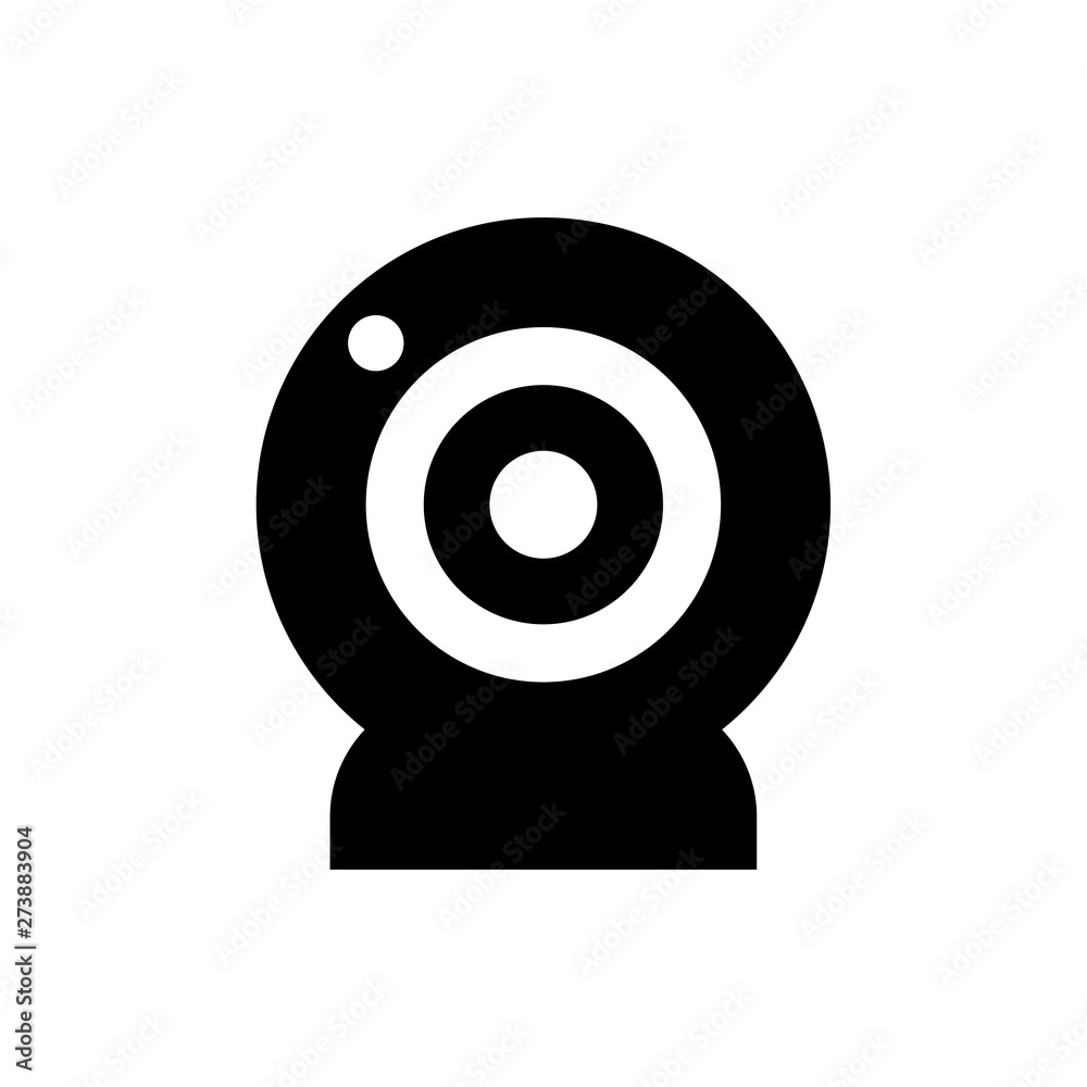 webcam flat vector icon