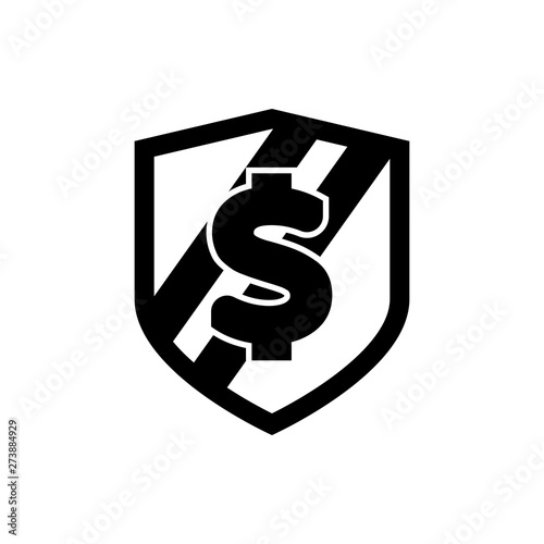 finance protect flat vector icon