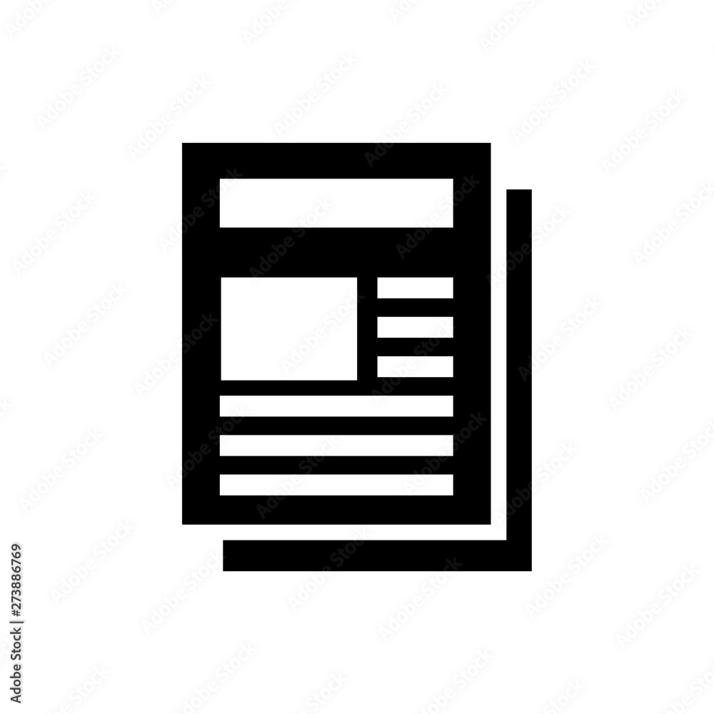 summary flat vector icon summary flat vector icon