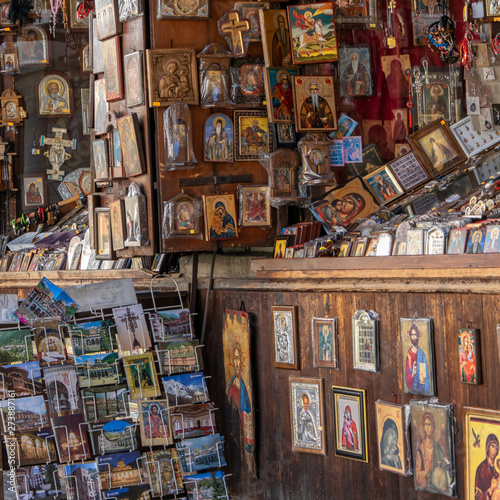 Rila monastery, Bulgaria Religious souvenirs for sale