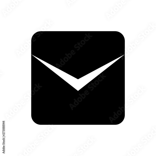 message flat vector icon