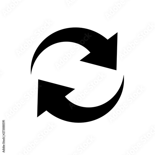 synchronization flat vector icon