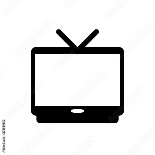 TV flat vector icon