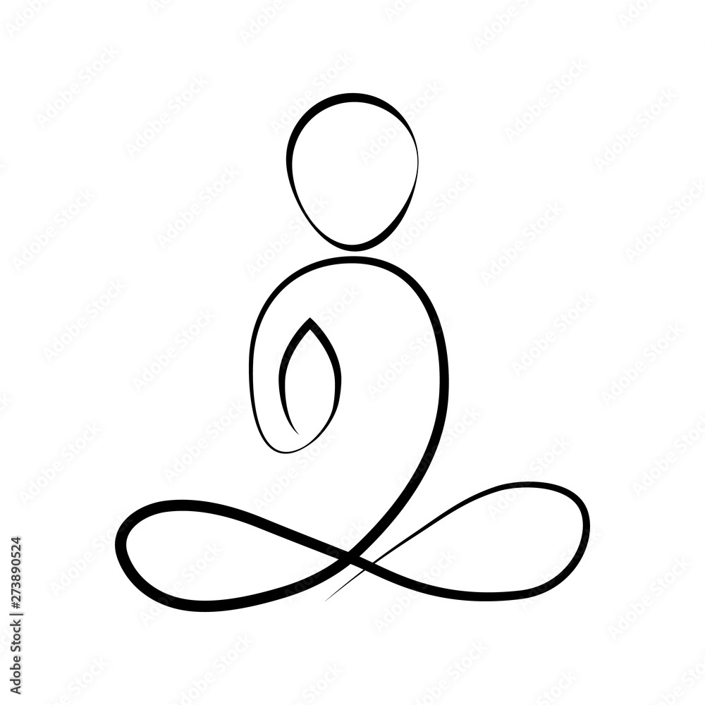 Yoga Lotus Position Silhouette Relaxation Peaceful Fitness Vector,  Relaxation, Peaceful, Fitness PNG and Vector with Transparent Background  for Free Download