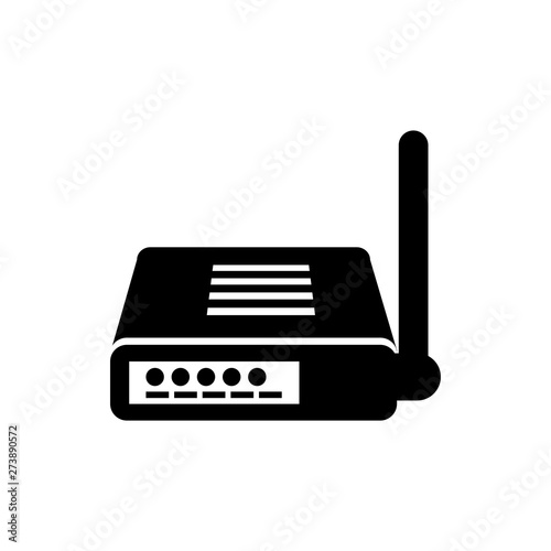 router flat vector icon
