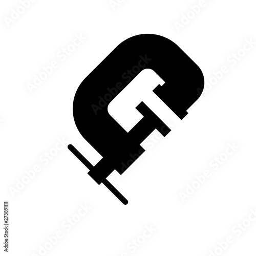 clamp flat vector icon