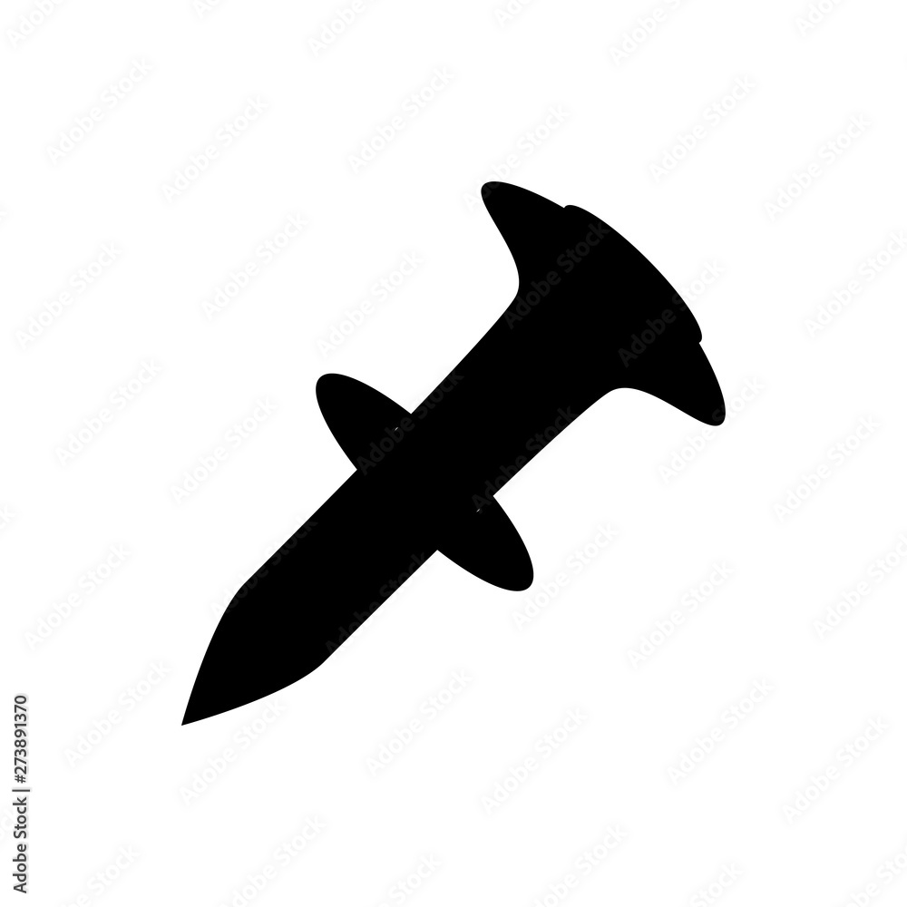 Obraz premium dowel-nail flat vector icon