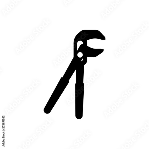 press-pliers is flat vector icon