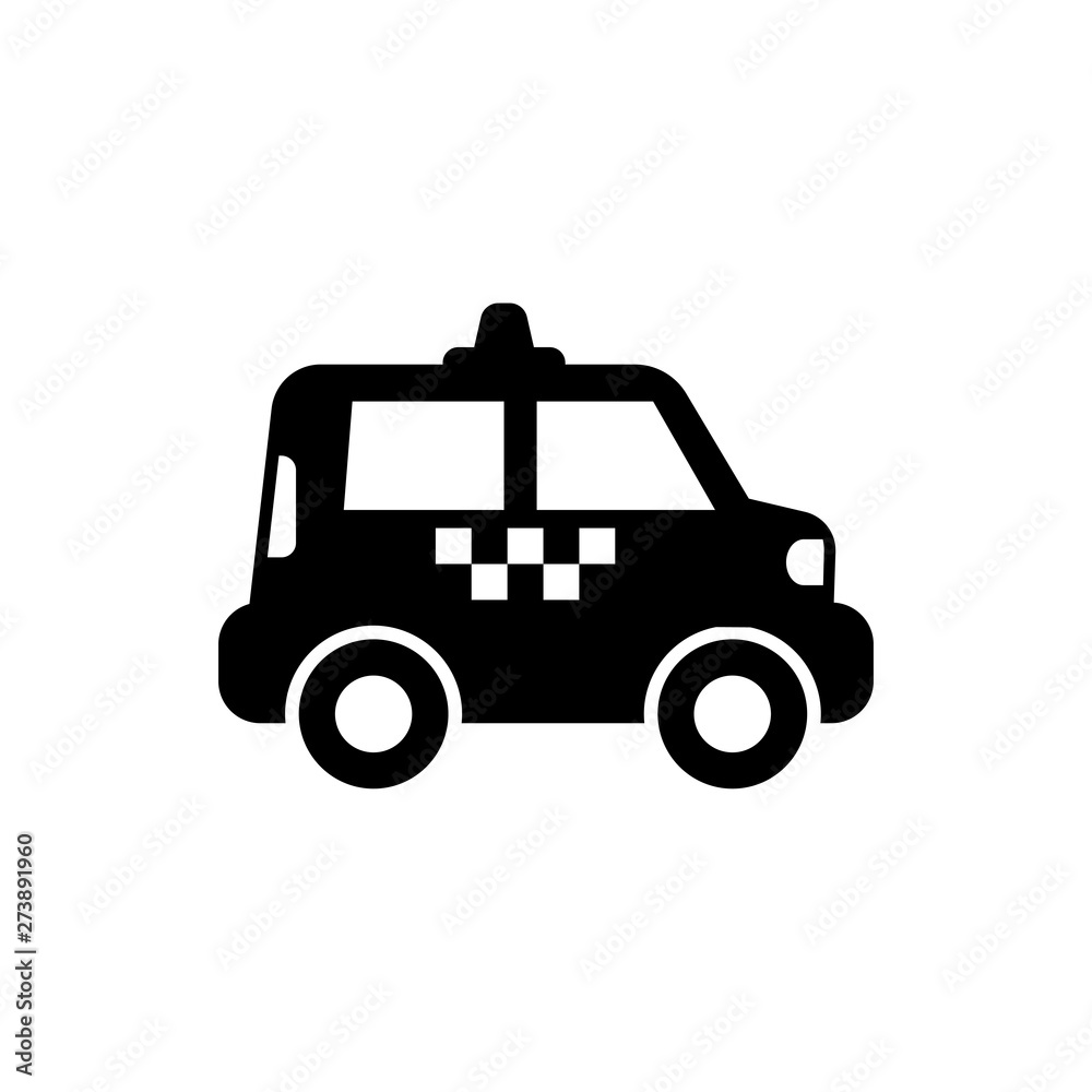 taxi flat vector icon