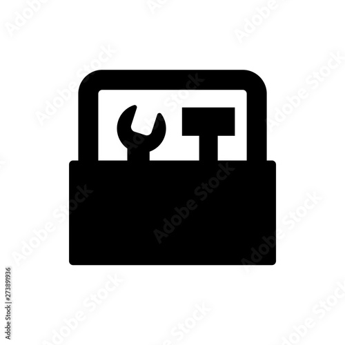toolbox flat vector icon