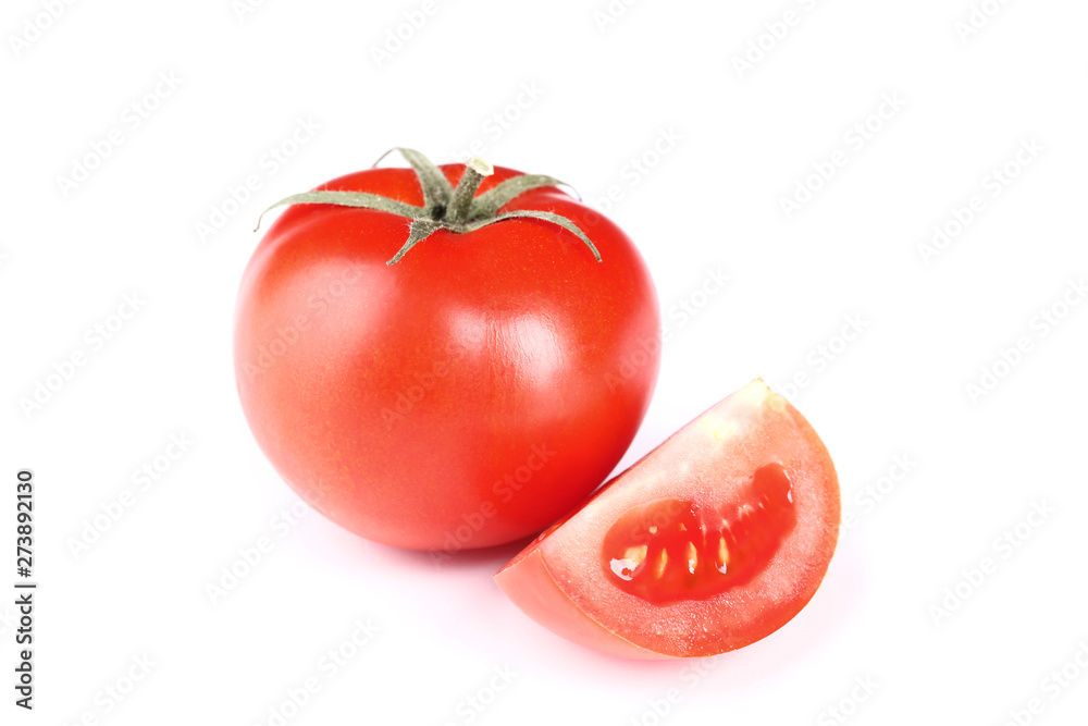 Fresh tomatoes isolated on white background Fresh tomatoes isolated on white background