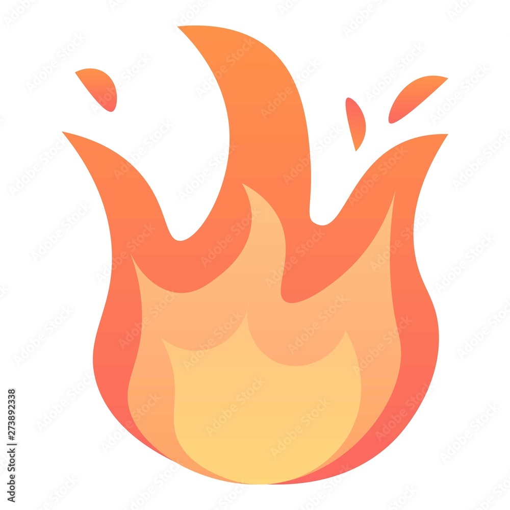 Fire icon. Isometric of fire vector icon for web design isolated on white background Fire icon. Isometric of fire vector icon for web design isolated on white background
