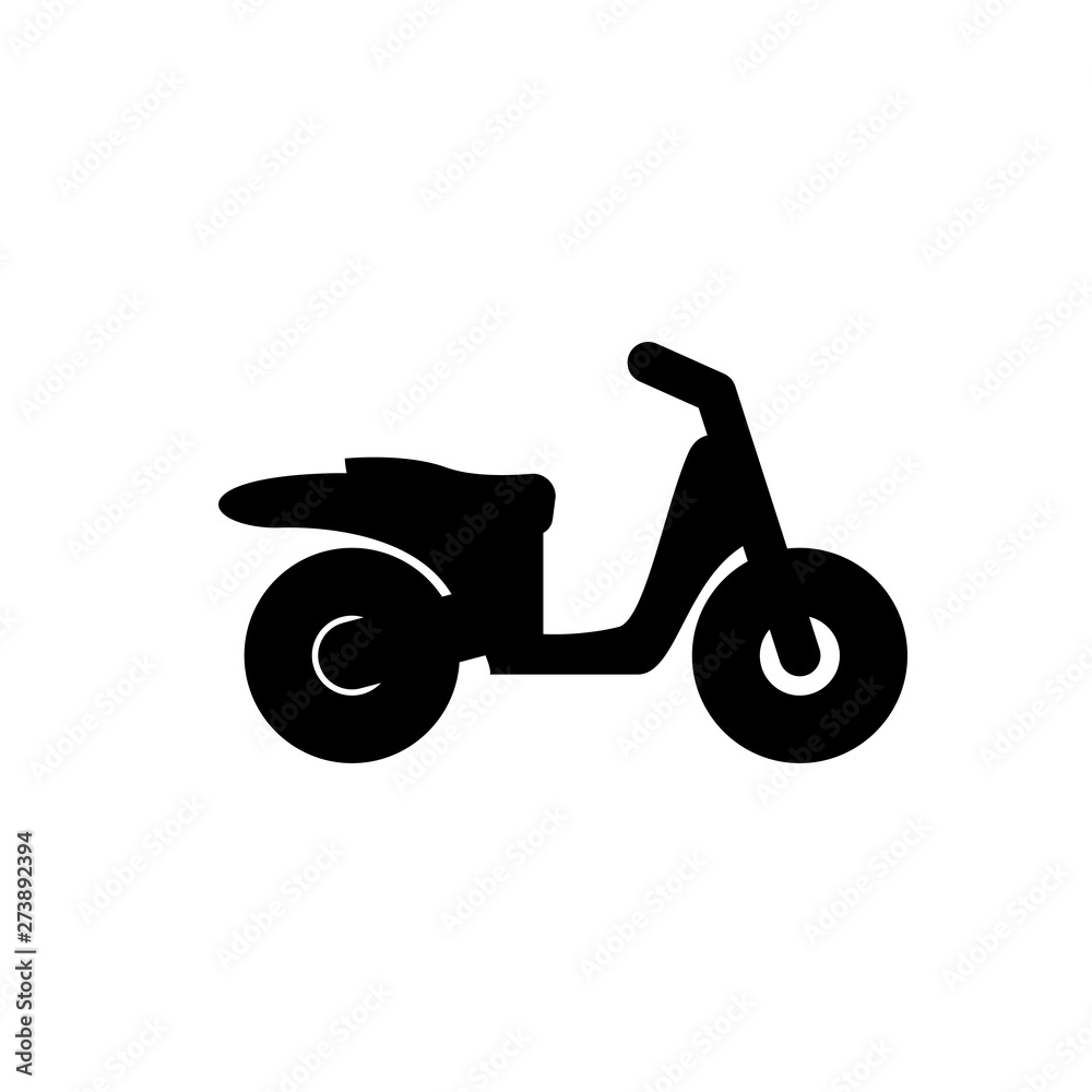 scooter flat vector icon scooter flat vector icon