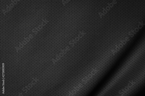 Black jersey texture background. Detail of luxury fabric surface. photo