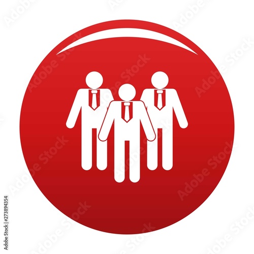 Board directors icon. Simple illustration of board directors vector icon for any design red