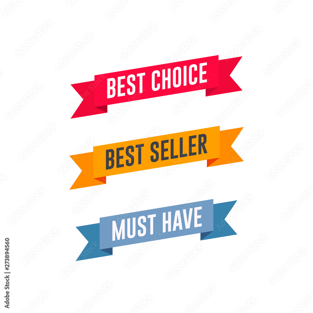 Best Choice, Best Seller & Must Have Shopping Ribbon Set Best Choice, Best Seller & Must Have Shopping Ribbon Set