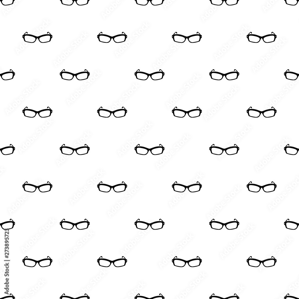 Naklejka premium Eyeglasses pattern seamless vector repeat geometric for any web design