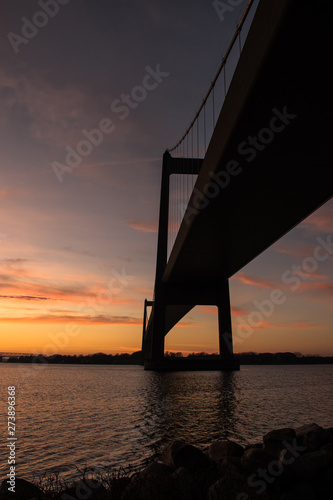 Fototapeta Naklejka Na Ścianę i Meble -   Denmark Bridge sunset  