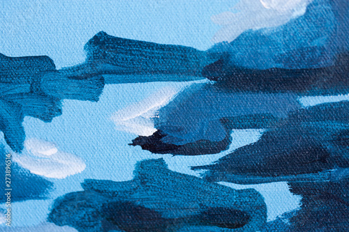 Abstract Clouds Painting Close Up photo