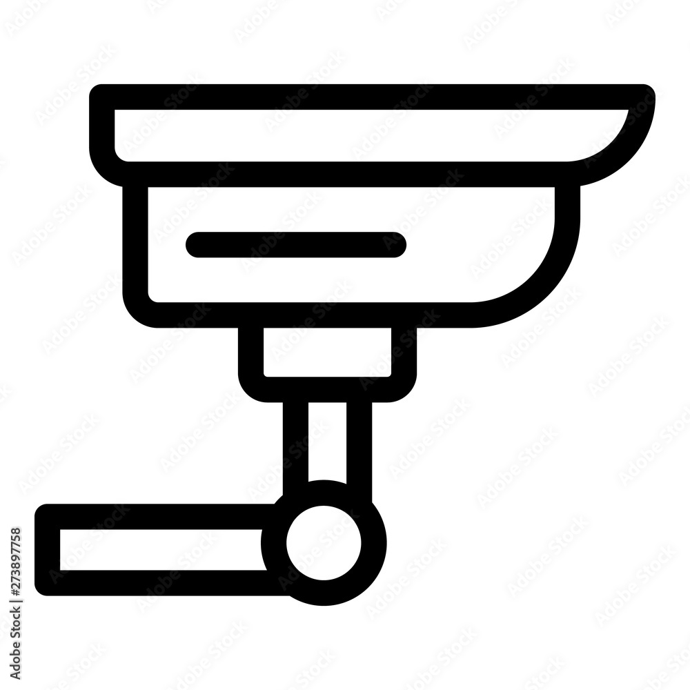 Outdoor security camera icon. Outline outdoor security camera vector icon for web design isolated on white background Outdoor security camera icon. Outline outdoor security camera vector icon for web design isolated on white background
