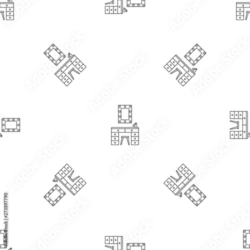 Make up room mirror table pattern seamless vector repeat geometric for any web design