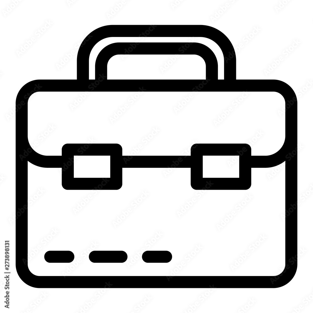 Leather case icon. Outline leather case vector icon for web design isolated on white background Leather case icon. Outline leather case vector icon for web design isolated on white background