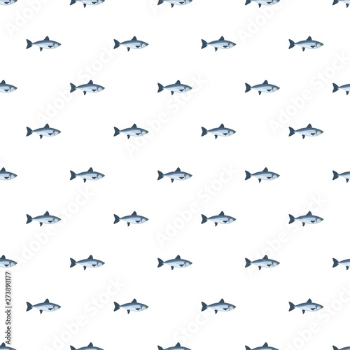 Ocean fish pattern seamless vector repeat for any web design