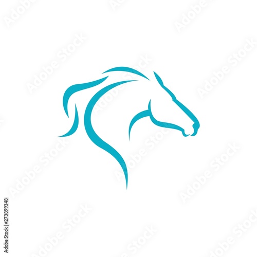 silhouette of a horse's ,Mustang, stallion, mascot, wild horse, arabic beast for race icon. Mad eye. Sport hockey, football, rugby logo design template