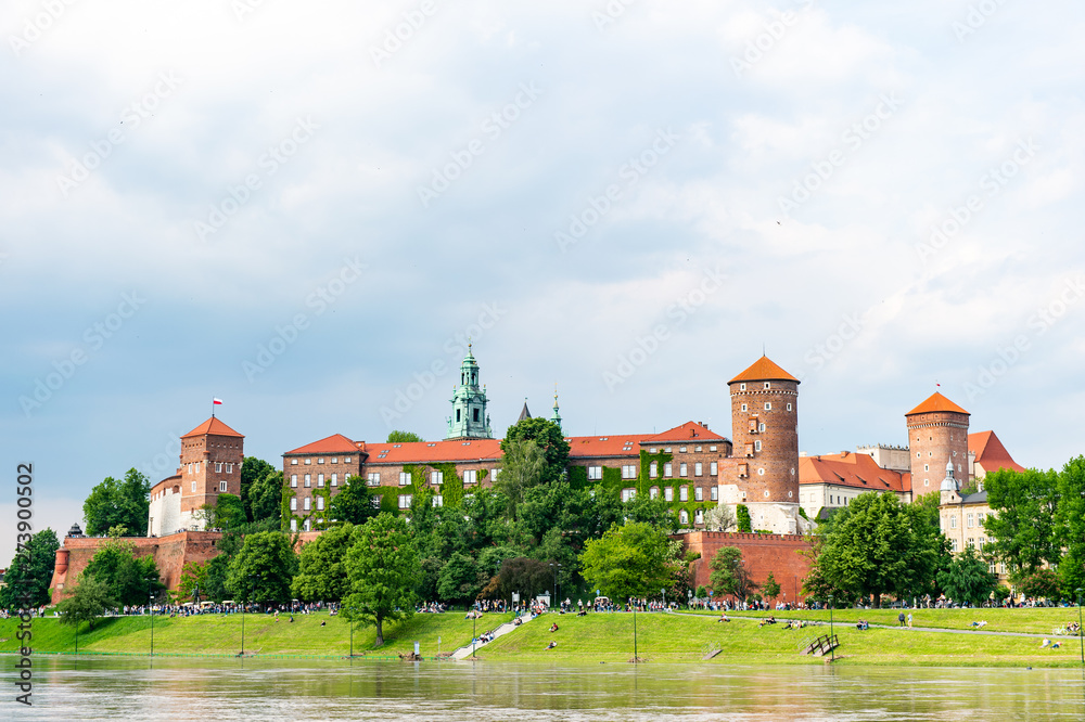   Wawel castle in Krakow, Poland, Europe.