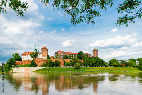  Wawel castle in Krakow, Poland, Europe.