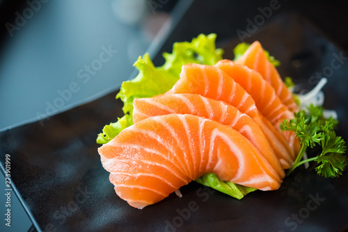 Salmon sashimi
