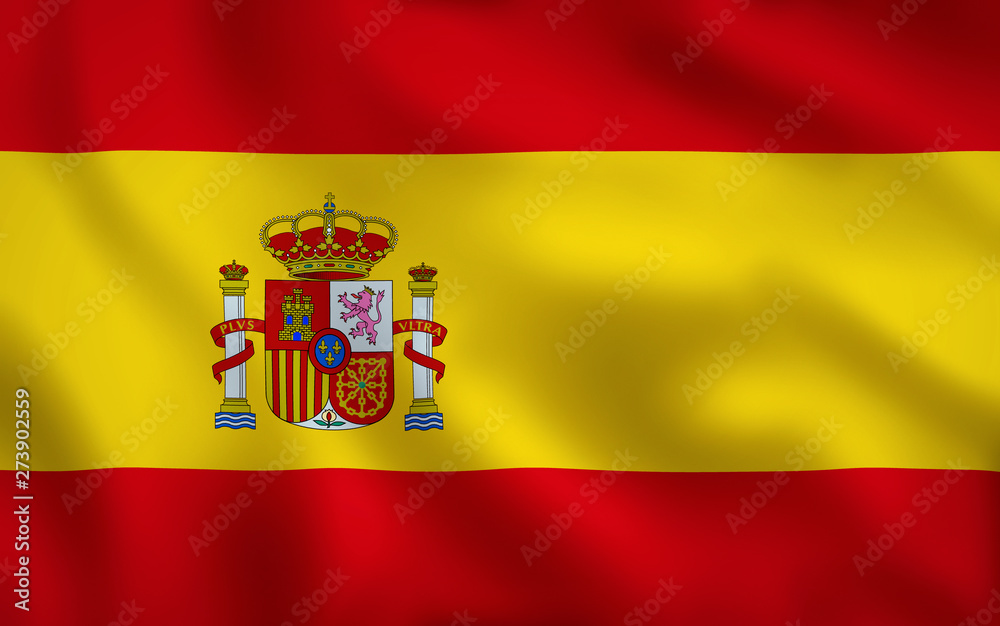 Obraz premium Spain Flag Image Full Frame