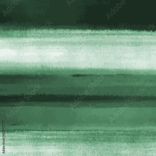 Green watercolor texture background  hand painted vector illustration.