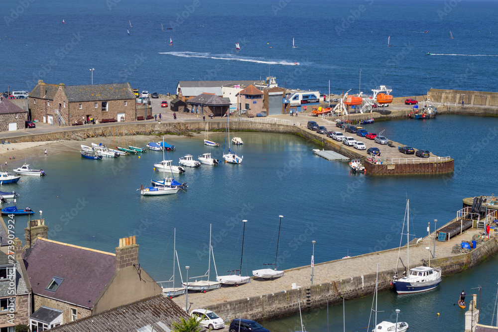 View of Stonehaven harbour, Scotland