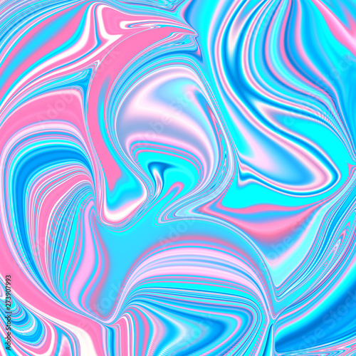 Abstract concept with neon colorful fluid art