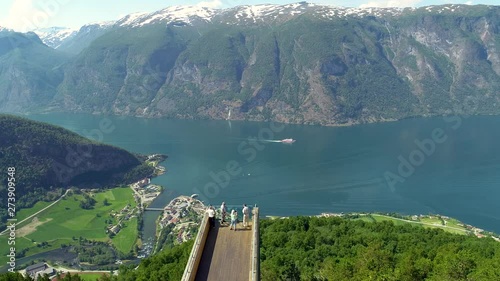 Stegastein viewpoint. Aurland, Norway.