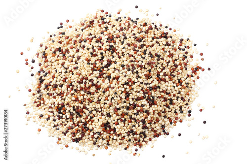 quinoa isolated on white background. quinoa seed