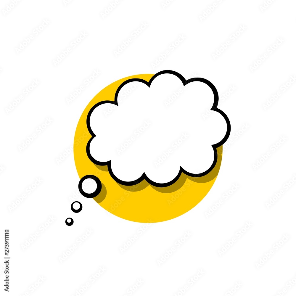 Thought cloud sign, icon, logo Thought cloud sign, icon, logo