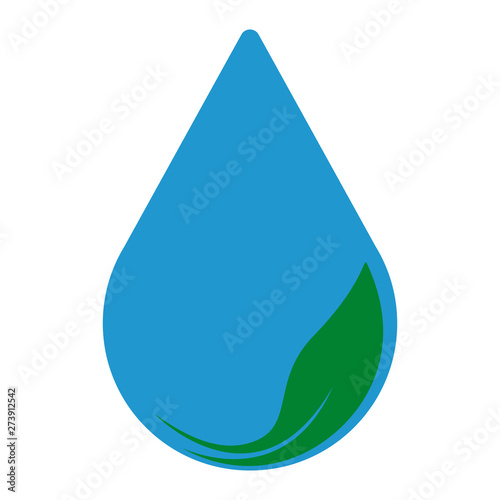 Water drop, icon. Eco concept.