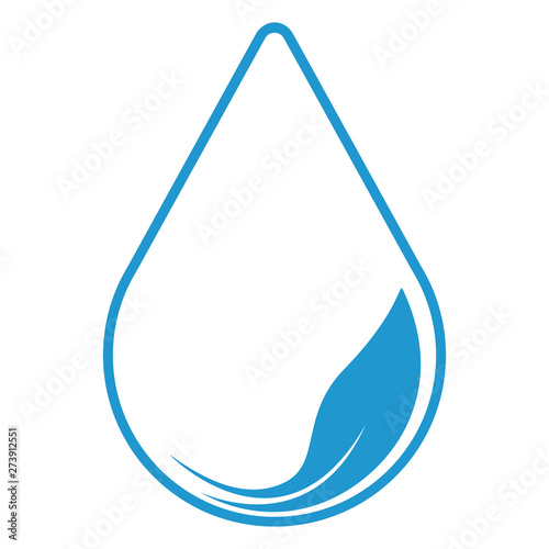 Water drop, icon. Eco concept.