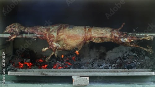 Traditional Spit Roasted Lamb Meal