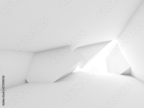 Abstract empty 3d room interior