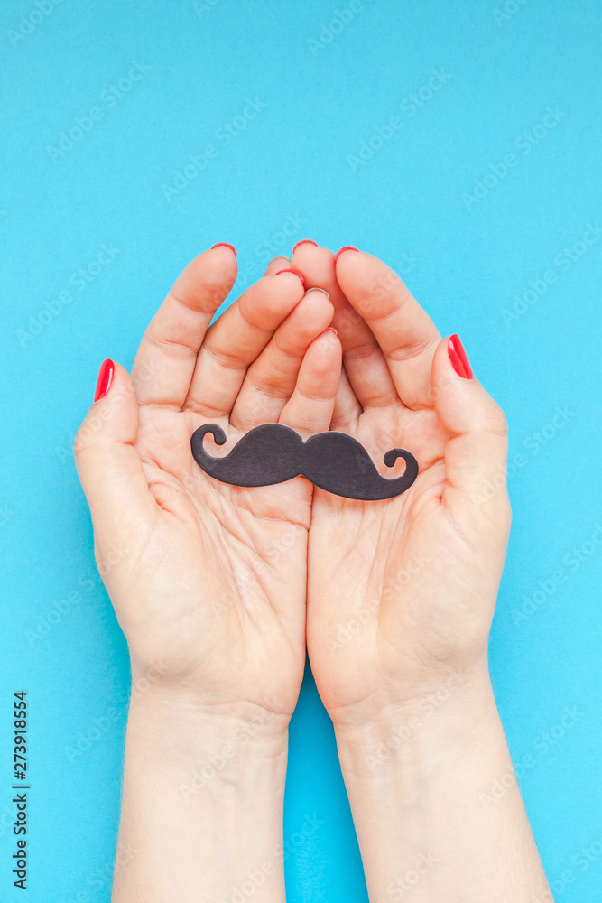 Paper moustaches for men fathers dad concept Paper moustaches for men fathers dad concept