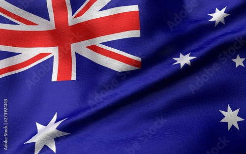3D Illustration of Australia Flag © PASTA DESIGN