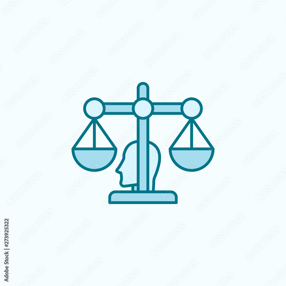 Robot advisor field outline icon