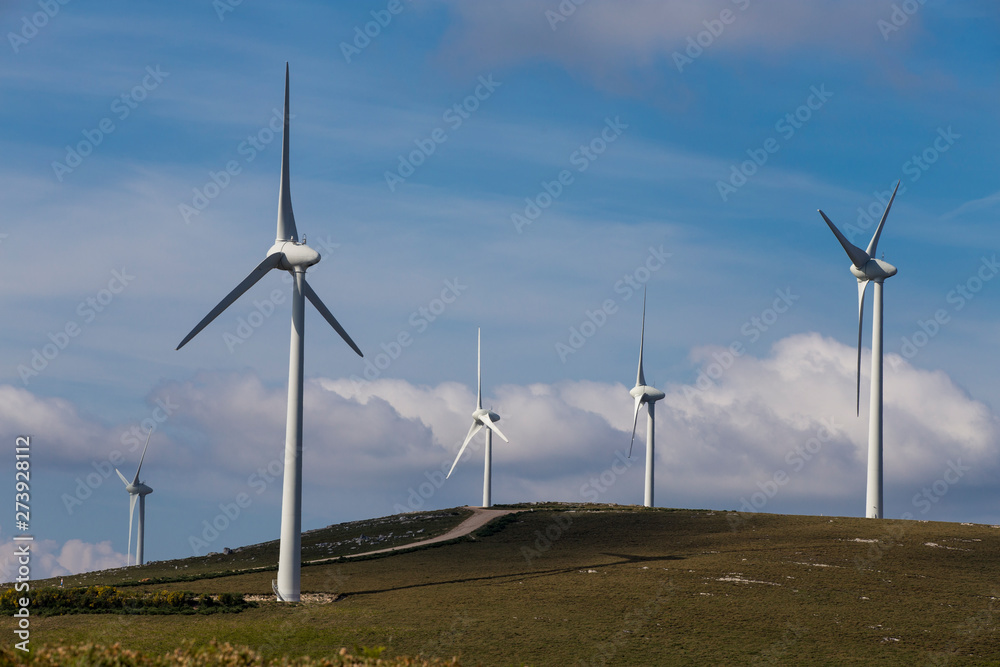 Typical windmill or aerogenerator of aeolian energy, North Portugal. Typical windmill or aerogenerator of aeolian energy, North Portugal.