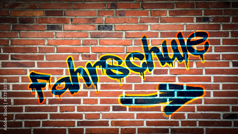 Fototapeta premium Schild 394 - Fahrschule